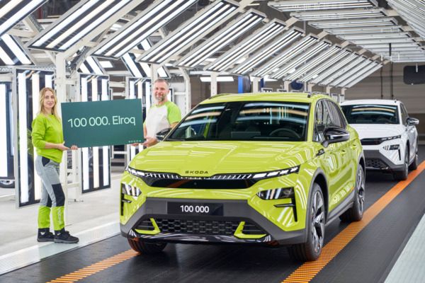 Škoda Auto produziert den 100.000. vollelektrischen Elroq