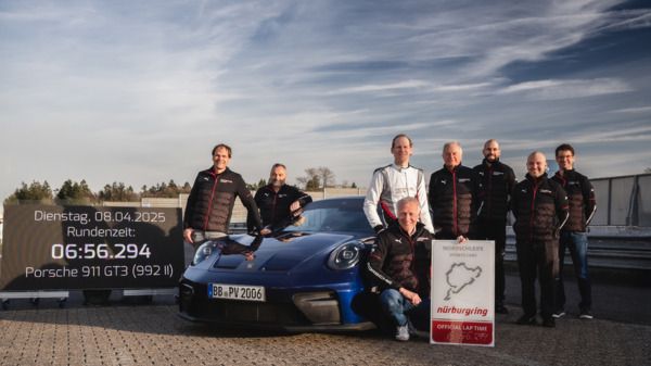 Neuer Porsche 911 GT3 meistert Nordschleife in 6:56,294 Minuten